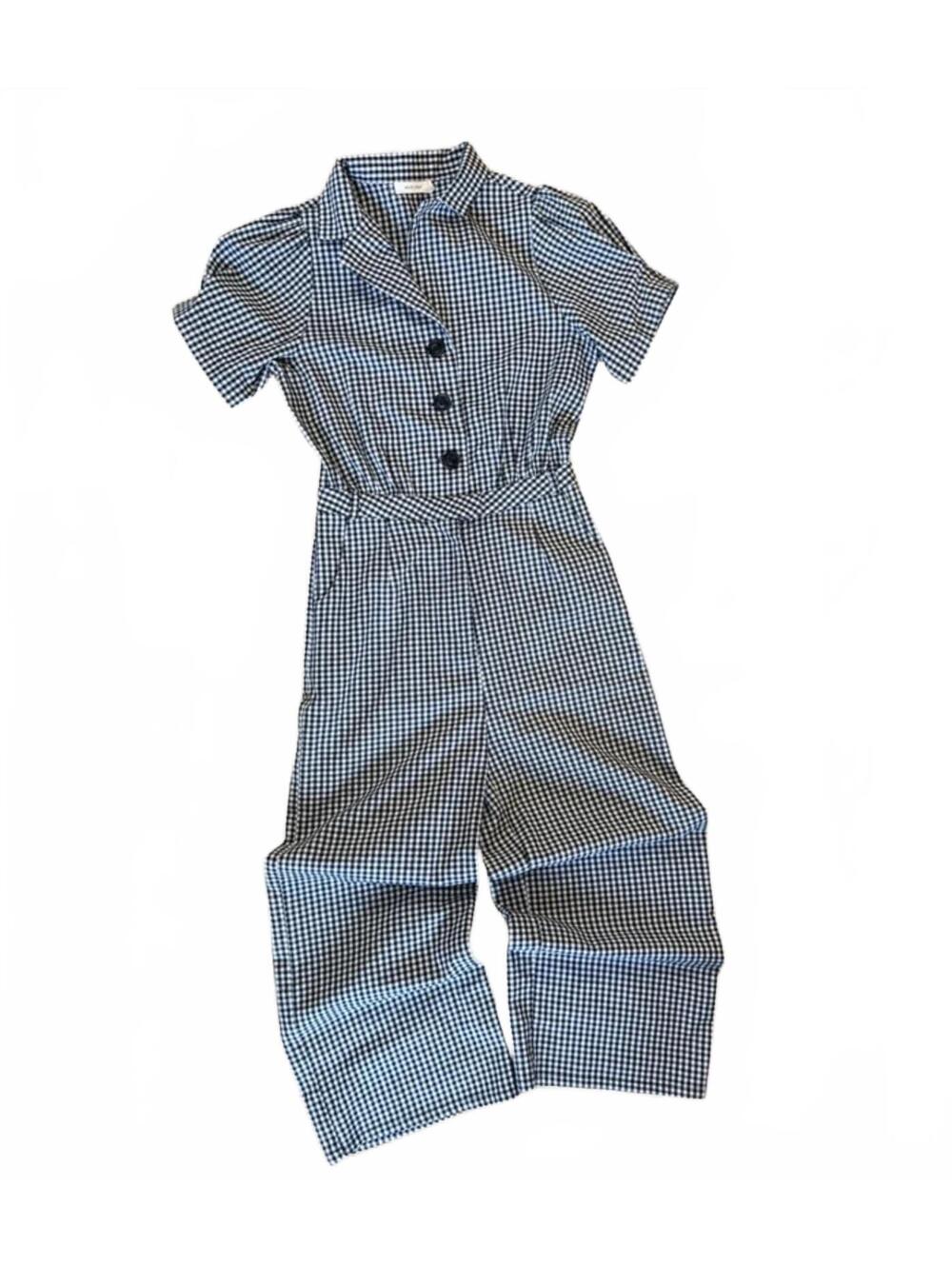 Mod Ref Gingham Jumpsuit – Size S | Classic Cool-Girl Set